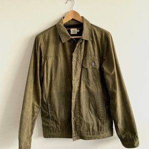 Flint & Tinder Flannel-lined Waxed Trucker Jacket